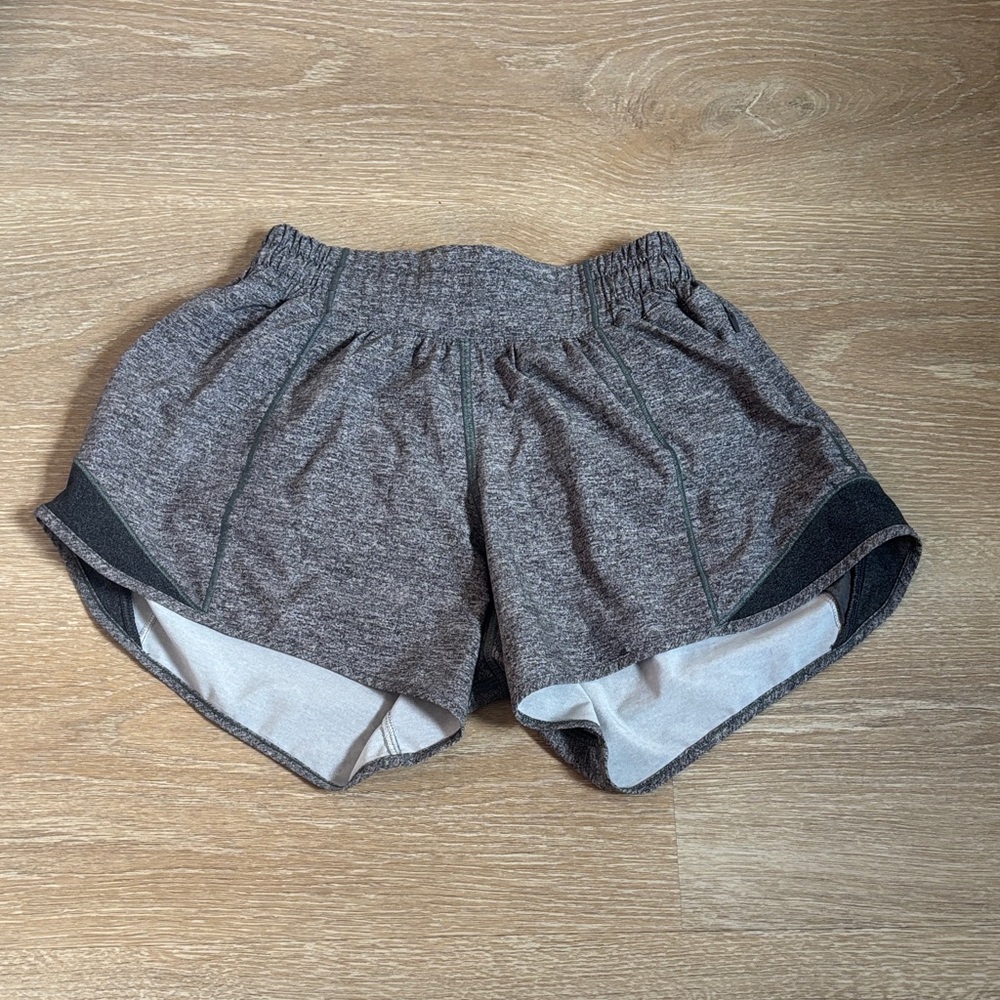 lululemon athletica Heathered Gray Women's Athletic Shorts